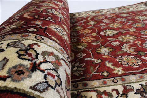 Kashmar Beige Runner Hand Knotted 26 X 61 Area Rug 250-25862 Image 11