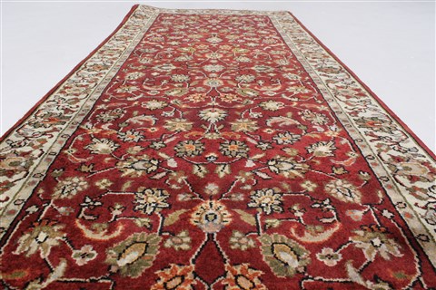 Kashmar Beige Runner Hand Knotted 26 X 61 Area Rug 250-25862 Image 2