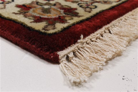 Kashmar Beige Runner Hand Knotted 26 X 61 Area Rug 250-25862 Image 6