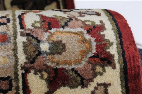 Kashmar Beige Runner Hand Knotted 26 X 61 Area Rug 250-25862 Image 9