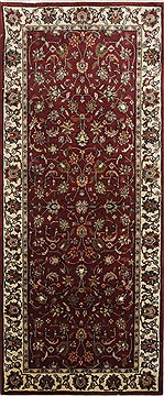 Kashmar Beige Runner Hand Knotted 2'6" X 6'1"  Area Rug 250-25862
