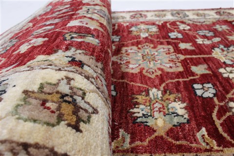 Chobi Beige Runner Hand Knotted 26 X 66 Area Rug 250-25868 Image 1
