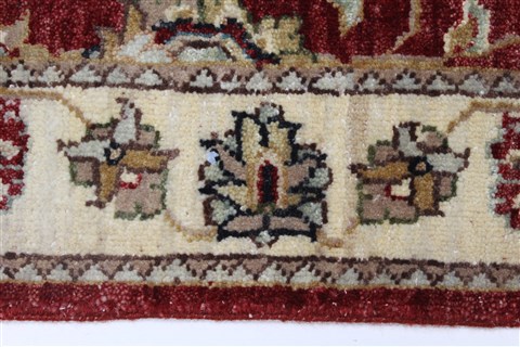 Chobi Beige Runner Hand Knotted 26 X 66 Area Rug 250-25868 Image 4