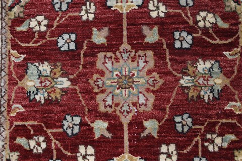 Chobi Beige Runner Hand Knotted 26 X 66 Area Rug 250-25868 Image 5
