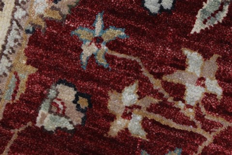 Chobi Beige Runner Hand Knotted 26 X 66 Area Rug 250-25868 Image 8