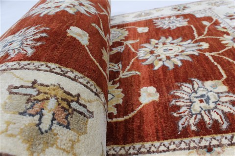 Ziegler Beige Runner Hand Knotted 26 X 58  Area Rug 250-25875 Image 10