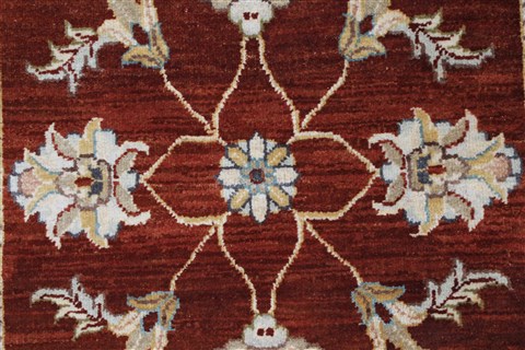 Ziegler Beige Runner Hand Knotted 26 X 58  Area Rug 250-25875 Image 4