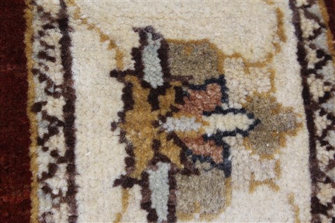 Ziegler Beige Runner Hand Knotted 26 X 58  Area Rug 250-25875 Image 9