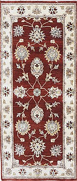 Ziegler Beige Runner Hand Knotted 2'6" X 5'8"  Area Rug 250-25875