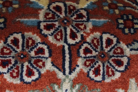 Sarouk Beige Runner Hand Knotted 26 X 62 Area Rug 250-25887 Image 7
