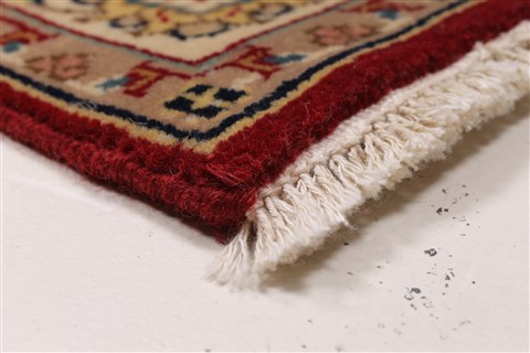 Isfahan Red Runner Hand Knotted 28 X 61 Area Rug 250-25893 Image 6