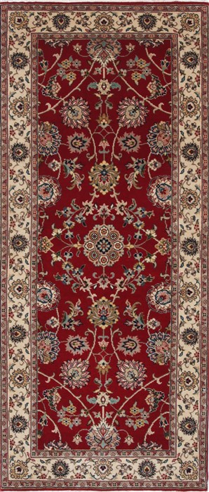 Isfahan Red Runner Hand Knotted 28 X 61 Area Rug 250-25893 Image 0