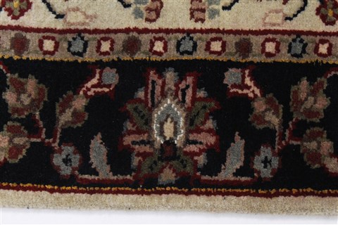 Kashmar Beige Runner Hand Knotted 29 X 60 Area Rug 250-25898 Image 2