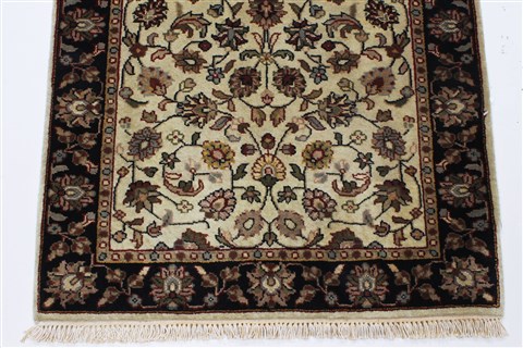 Kashmar Beige Runner Hand Knotted 29 X 60 Area Rug 250-25898 Image 4