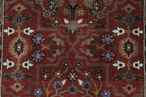 Kashmar Beige Runner Hand Knotted 26 X 59 Area Rug 250-25900 Image 3
