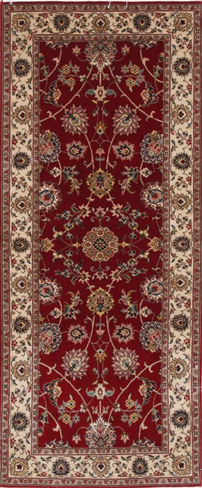 Isfahan Red Runner Hand Knotted 26 X 61  Area Rug 250-25907 Image 0