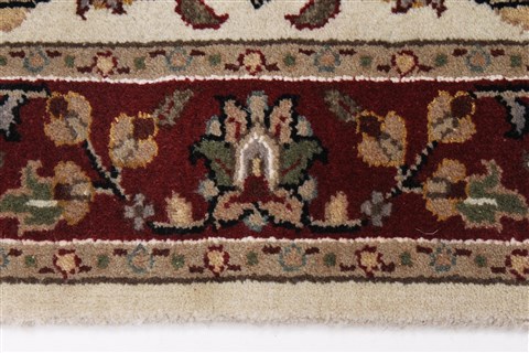 Kashmar Beige Runner Hand Knotted 28 X 61 Area Rug 250-25911 Image 1