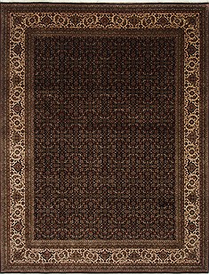 Indian Herati Beige Rectangle 9x12 ft Wool Carpet 25926