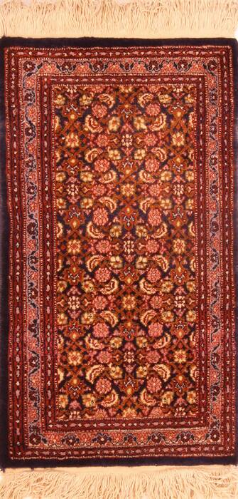 Tabriz Brown Hand Knotted 17 X 29  Area Rug 253-25927 Image 0