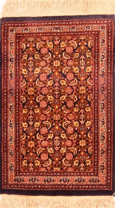 Tabriz Brown Square Hand Knotted 17 X 25  Area Rug 100-25928 Image 0