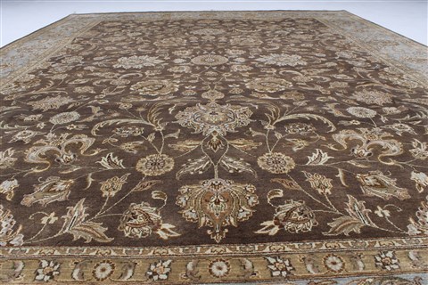 Kashmar Beige Hand Knotted 811 X 1111 Area Rug 250-25929 Image 1