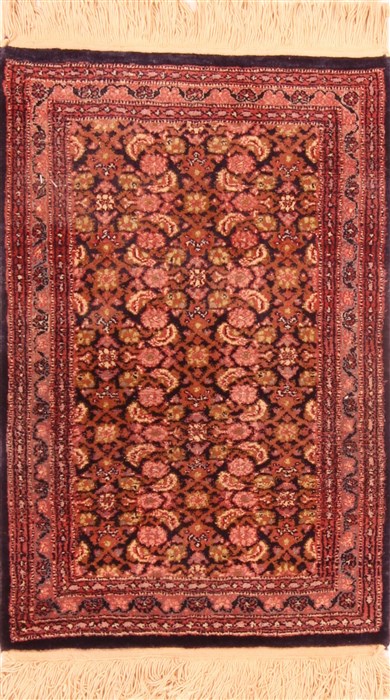 Tabriz Brown Hand Knotted 14 X 24  Area Rug 100-25934 Image 0