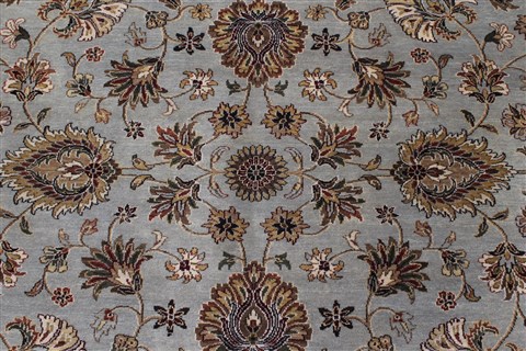 Kashan Beige Hand Knotted 89 X 116 Area Rug 250-25938 Image 2