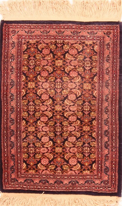 Tabriz Brown Hand Knotted 18 X 24  Area Rug 100-25941 Image 0
