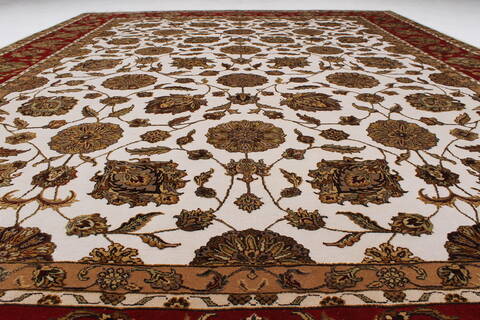 Tabriz Beige Hand Knotted 90 X 120  Area Rug 250-25943 Image 1