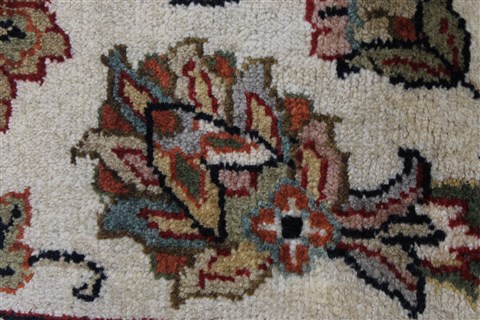 Kashan Beige Hand Knotted 90 X 124 Area Rug 250-25947 Image 6