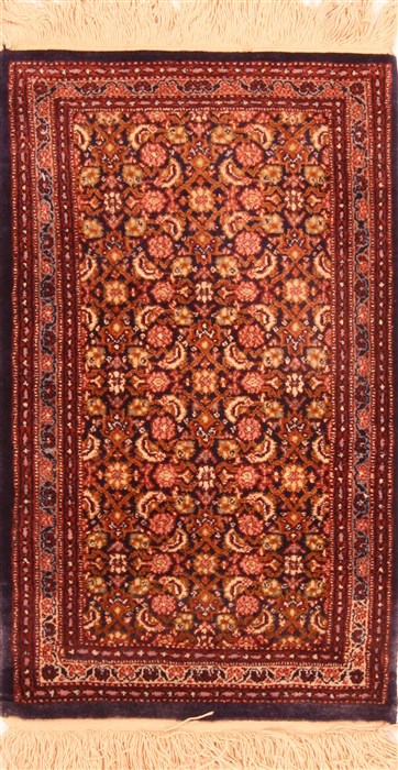 Tabriz Brown Hand Knotted 17 X 27  Area Rug 253-25949 Image 0
