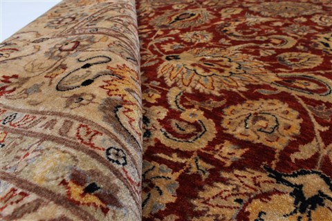 Kashan Beige Hand Knotted 810 X 122 Area Rug 250-25950 Image 10