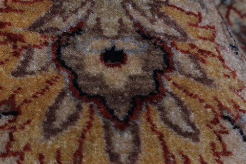 Kashan Beige Hand Knotted 810 X 122 Area Rug 250-25950 Image 9