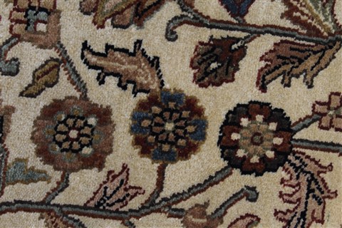 Kashan Beige Hand Knotted 811 X 119 Area Rug 250-25951 Image 6