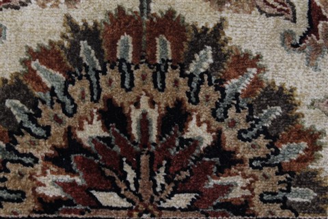 Kashan Beige Hand Knotted 811 X 119 Area Rug 250-25951 Image 7