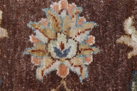 Ziegler Beige Runner Hand Knotted 26 X 62  Area Rug 250-25953 Image 5