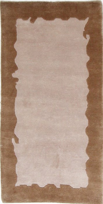 Modern Beige Hand Knotted 24 X 47  Area Rug 300-25966 Image 0