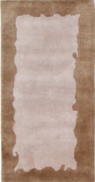 Modern Beige Hand Knotted 25 X 48  Area Rug 300-25968 Image 0