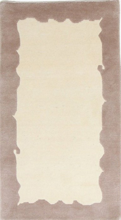 Modern Beige Hand Knotted 25 X 44  Area Rug 300-25969 Image 0