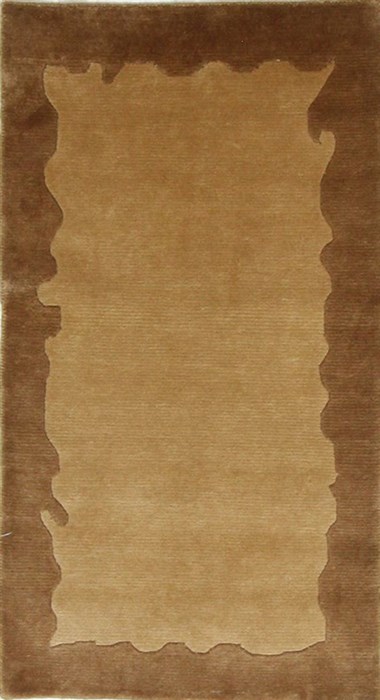 Modern Brown Hand Knotted 25 X 45  Area Rug 300-25976 Image 0