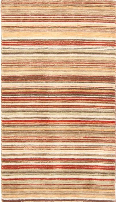 Modern Multicolor Hand Knotted 23 X 39  Area Rug 300-25982 Image 0