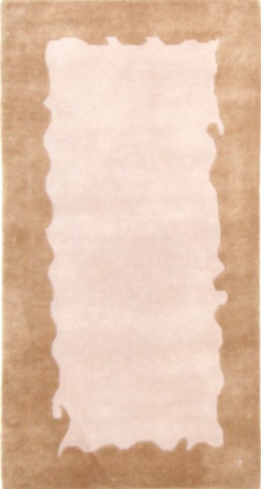 Modern Beige Hand Knotted 25 X 47  Area Rug 300-25983 Image 0