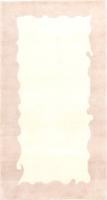 Modern Beige Hand Knotted 25 X 45  Area Rug 300-25999 Image 0