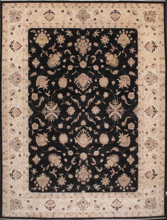Ghazni Black Hand Knotted 98 X 1210  Area Rug 300-26005 Image 0