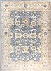 Oushak Grey Hand Knotted 102 X 141  Area Rug 300-26010 Thumb 0