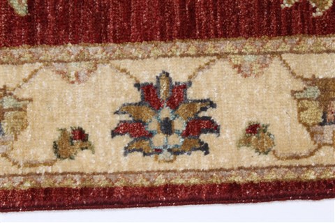 Ziegler Beige Runner Hand Knotted 27 X 611  Area Rug 250-26014 Image 2