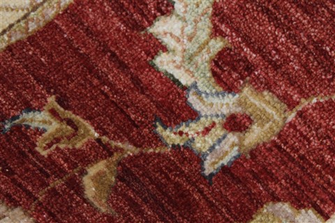 Ziegler Beige Runner Hand Knotted 27 X 611  Area Rug 250-26014 Image 6