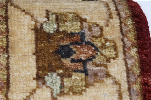 Ziegler Beige Runner Hand Knotted 27 X 611  Area Rug 250-26014 Image 8