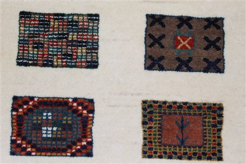 Gabbeh Multicolor Runner Hand Knotted 25 X 59 Area Rug 250-26015 Image 3