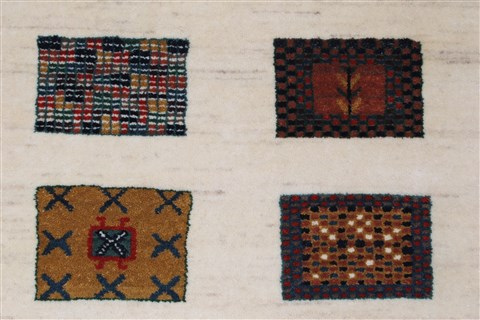 Gabbeh Multicolor Runner Hand Knotted 25 X 59 Area Rug 250-26015 Image 5